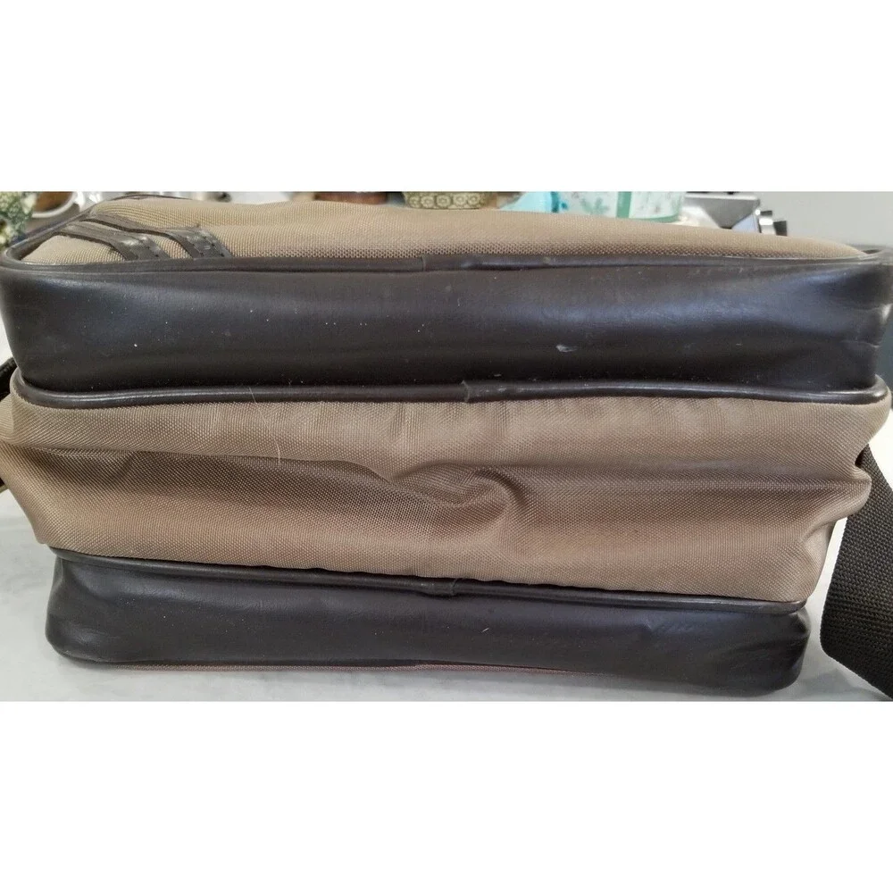 vintage canvas padded camera shoulder travel bag